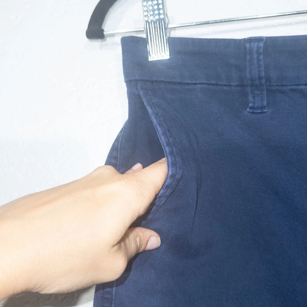 J. Crew Navy Blue High-Rise Girlfriend Chino Pants Size‎ 4